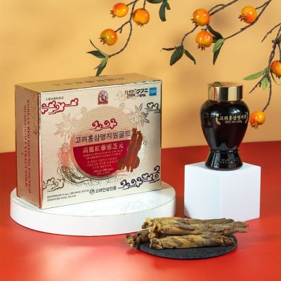 Cao Hồng Sâm Linh Chi Hàn Quốc Hộp Giấy 300g x 2 Lọ