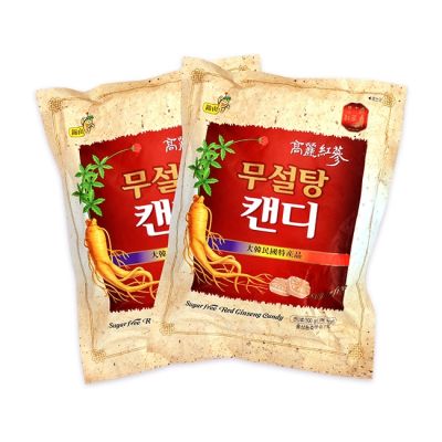 Kẹo hồng sâm không đường 500gram (màu trắng)