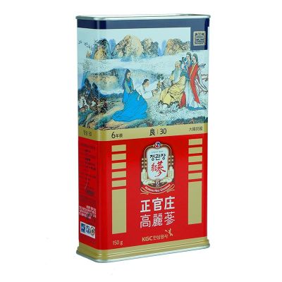 Hồng sâm củ khô Hàn Quốc KGC hộp thiết 150g (30 PCS 10 củ)