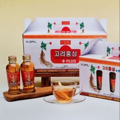 Nước hồng sâm có củ 120ml*10 chai KGS