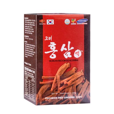 Nước hồng sâm Thuốc Bắc 70ml*30 gói Pocheon (hộp giấy nâu)